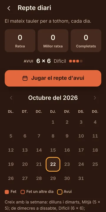 Captura del Calcudoku