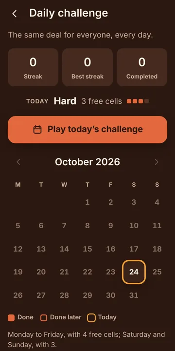 FreeCell screenshot