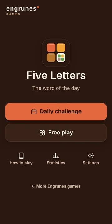 Five Letters screenshot