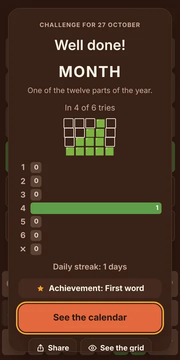 Five Letters screenshot