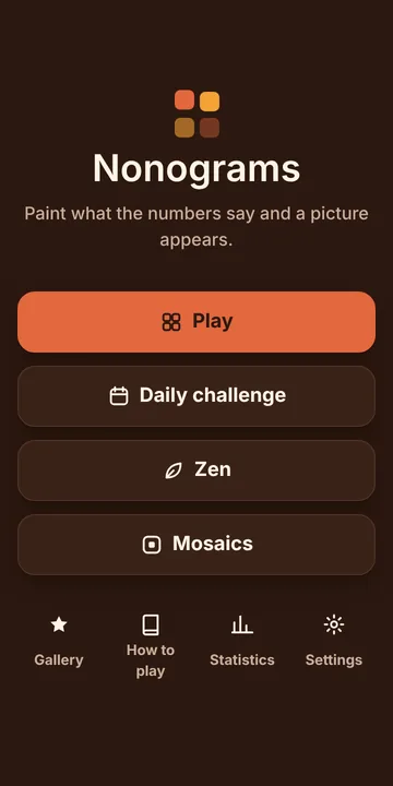 Nonograms screenshot
