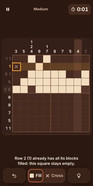 Nonograms screenshot