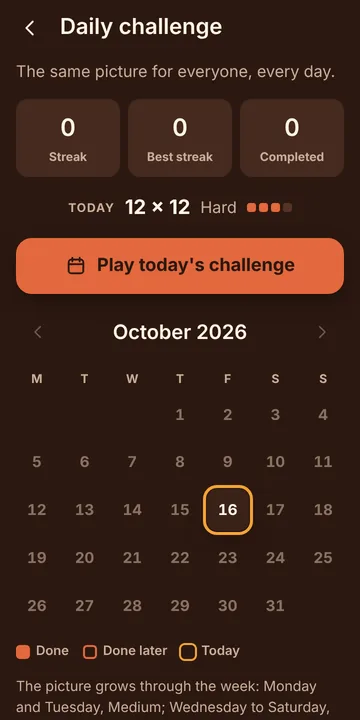 Nonograms screenshot