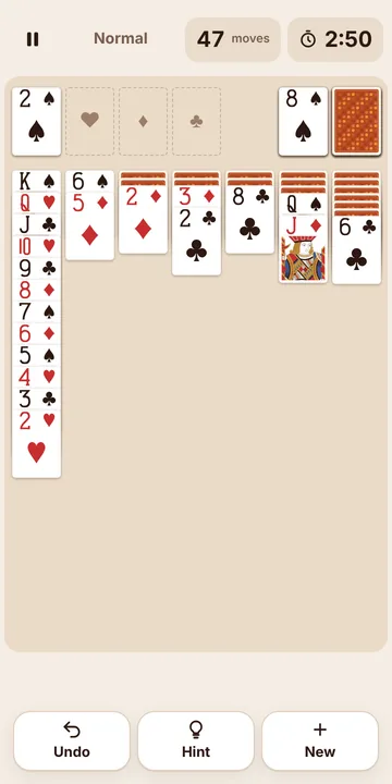 Solitaire screenshot