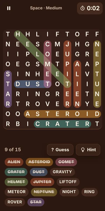 Word Search screenshot