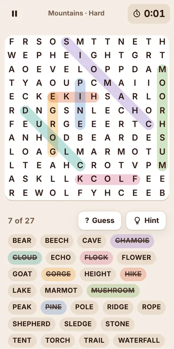 Word Search screenshot