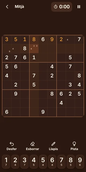 Captura del Sudoku