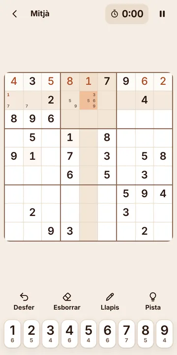 Captura del Sudoku