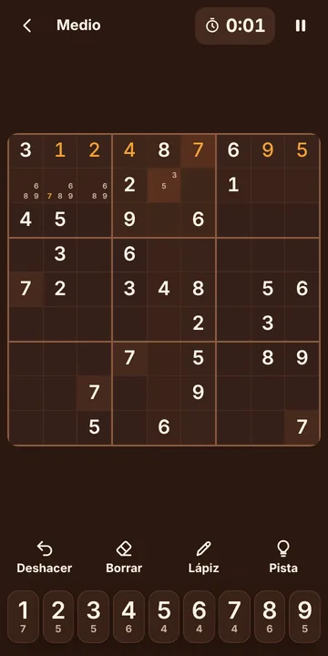 Captura del Sudoku
