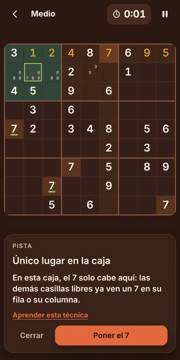 Captura del Sudoku