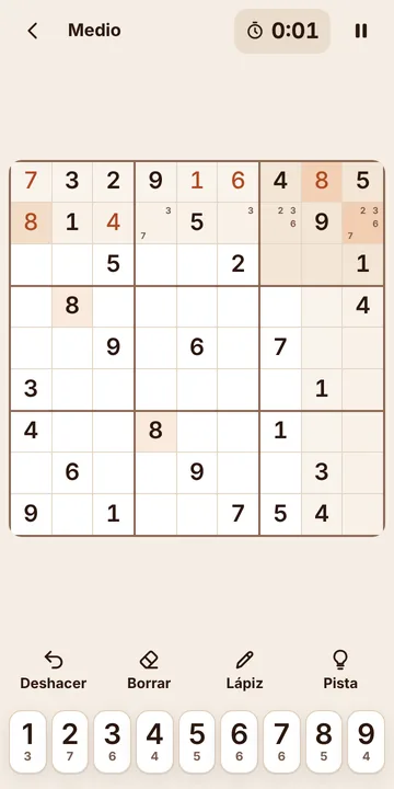Captura del Sudoku
